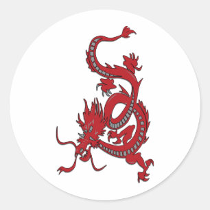 Red Dragon - Year of the Dragon Classic Round Sticker