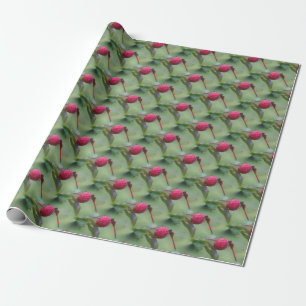 Red Dragonfly Nature Pattern   Wrapping Paper