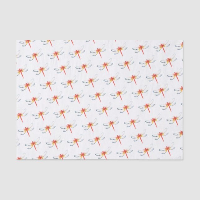Red Dragonfly Tissue Paper (Front)