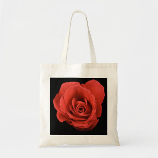Red Drama Rose Tote Bag