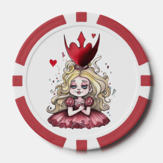 Red Dress Alice Poker Chips