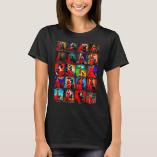 Red Dress Black Dog Art Movements T-Shirt