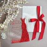 Red Dress Sixty & Fabulous 60th Birthday Party Acrylic Invitations<br><div class="desc">Red Dress Sixty & Fabulous 60th Birthday Party Acrylic Invitations

See many more variations in our collection below</div>