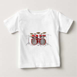 Red Drum Kit: 10 Piece: Baby T-Shirt