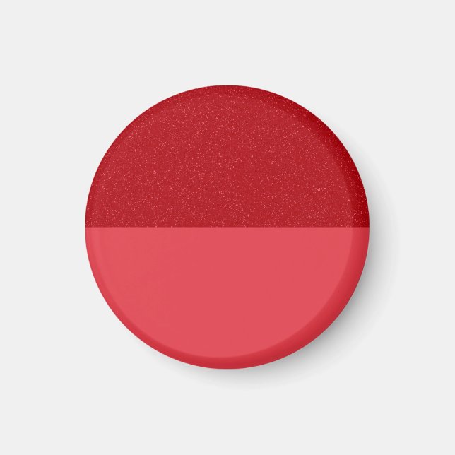 Red Dual-Tone Custom Magnet (Textured + Flat) (Front)