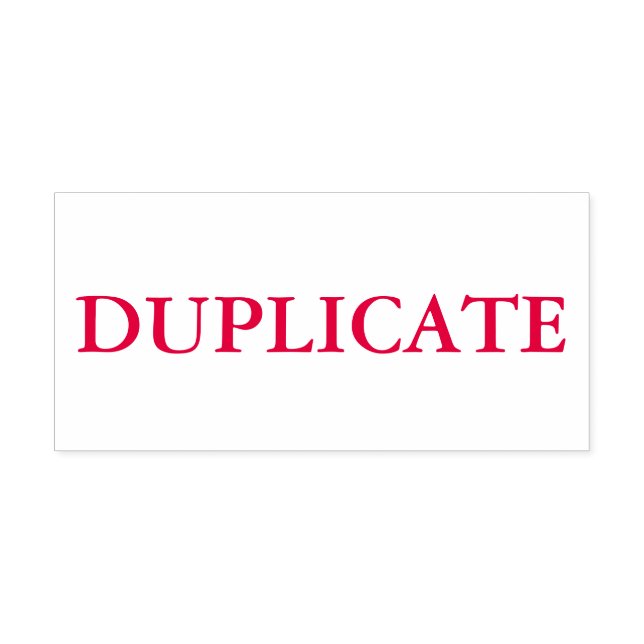 Red Duplicate Self-inking Stamp (Design)