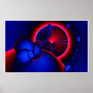 Red Dwarf Eclipse (viewed from the asteroid belt). Poster
