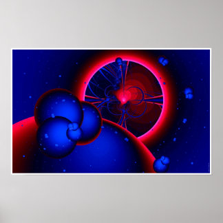 Red Dwarf Eclipse (viewed from the asteroid belt). Poster
