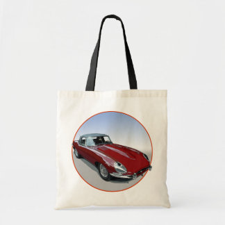 Red E Type Roadster Tote Bag