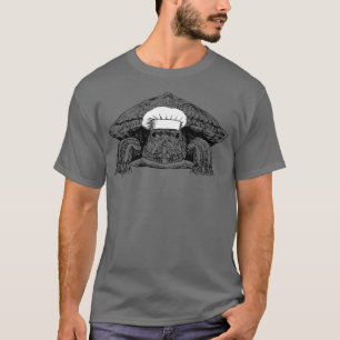 Red Eared Slider Turtle Animal Chef Funny Cooking T-Shirt