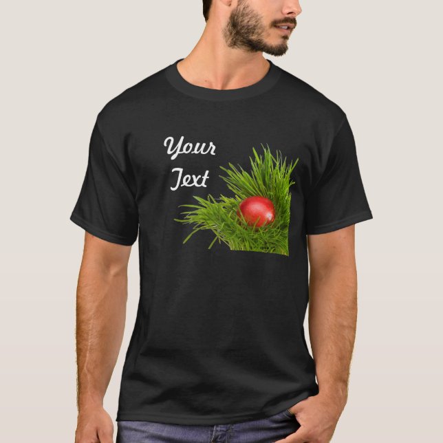 Red Easter Egg - Happy Easter T-Shirt (Front)