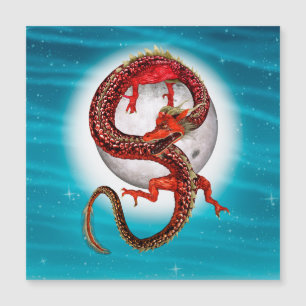 Red Eastern Dragon - Mythical Fantasy Creature