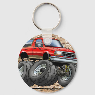 Red Eddie Bauer Bronco Key Ring