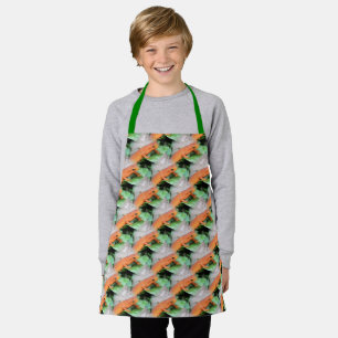 Red Eft Orange Salamander Animal Pattern    Apron
