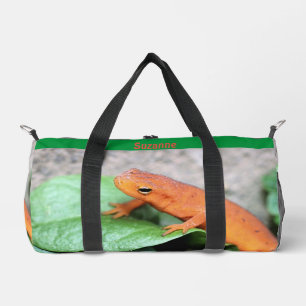 Red Eft Orange Salamander Animal Personalised    Duffle Bag