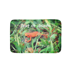 Red Eft Orange Salamander Nature 1 Bath Mat