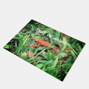Red Eft Orange Salamander Nature Personalised Doormat