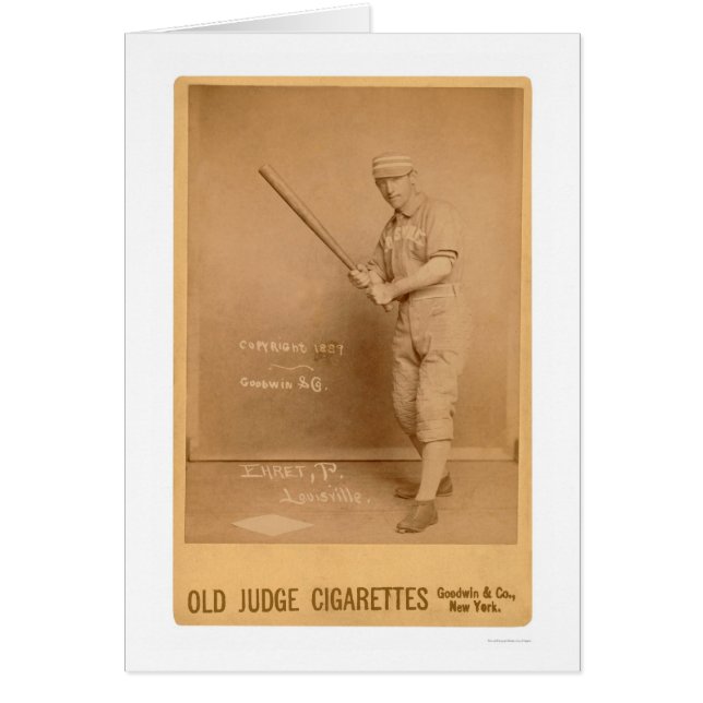Red Ehret Baseball Card 1889 (Front)