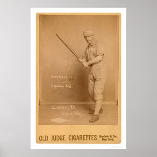 Red Ehret Baseball Card 1889 Poster