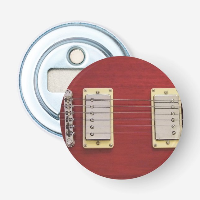 Red Electric Guitar Bottle Opener (Front)