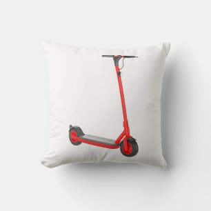 Red electric scooter cushion