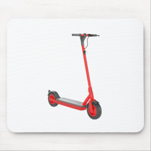 Red electric scooter mouse mat