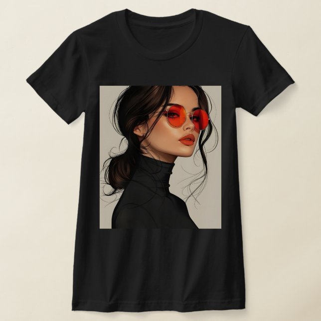 Red Elegance T-Shirt (Laydown)