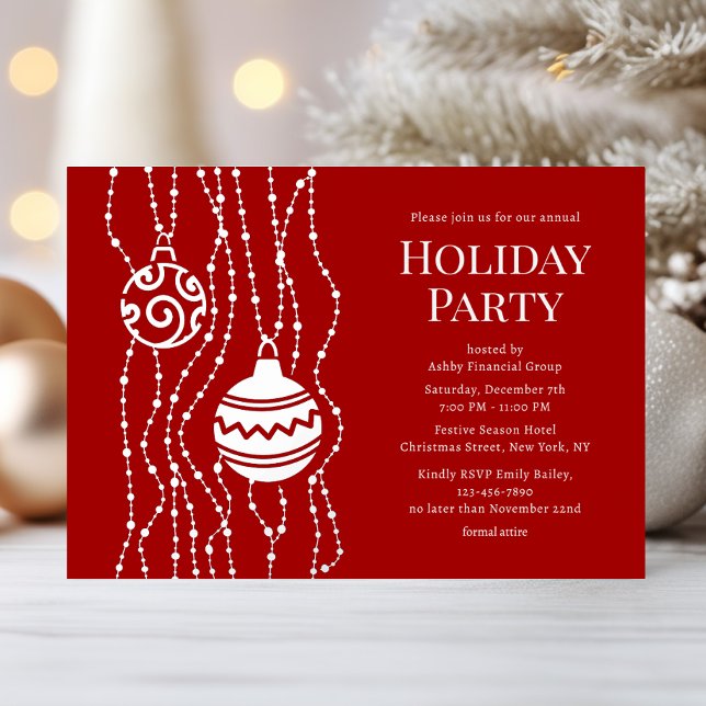 Red Elegant Christmas Party Corporate Holiday (Creator Uploaded)