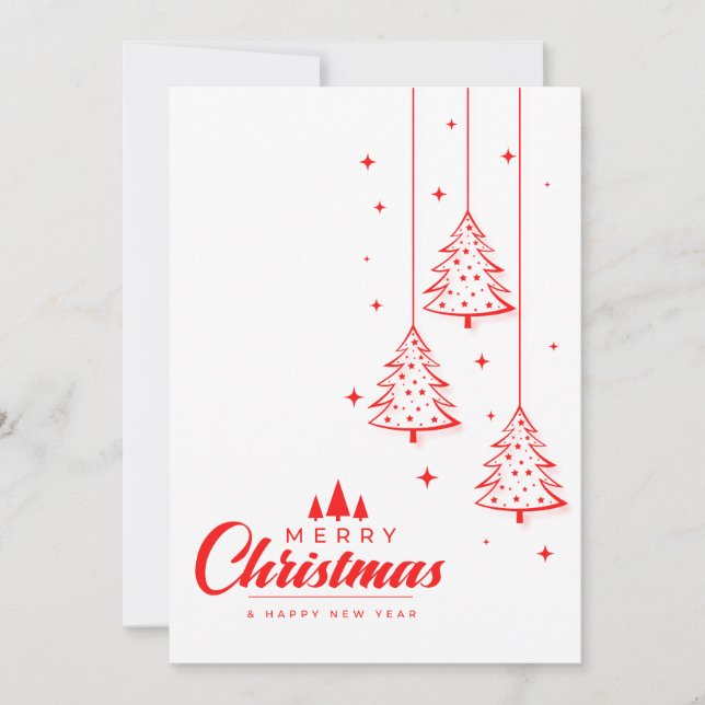 Red Elegant Christmas Party Invitation (Front)