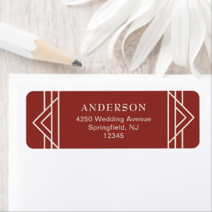 Red Elegant Classic Holiday Wedding