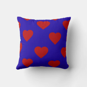 Red Elegant Cute Cosy Modern Romantic Chic Heart Cushion