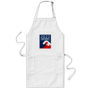 Red Elephant RED WAVE 2022 Midterm Elections USA Long Apron