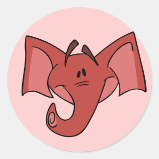 Red Elephant Stickers