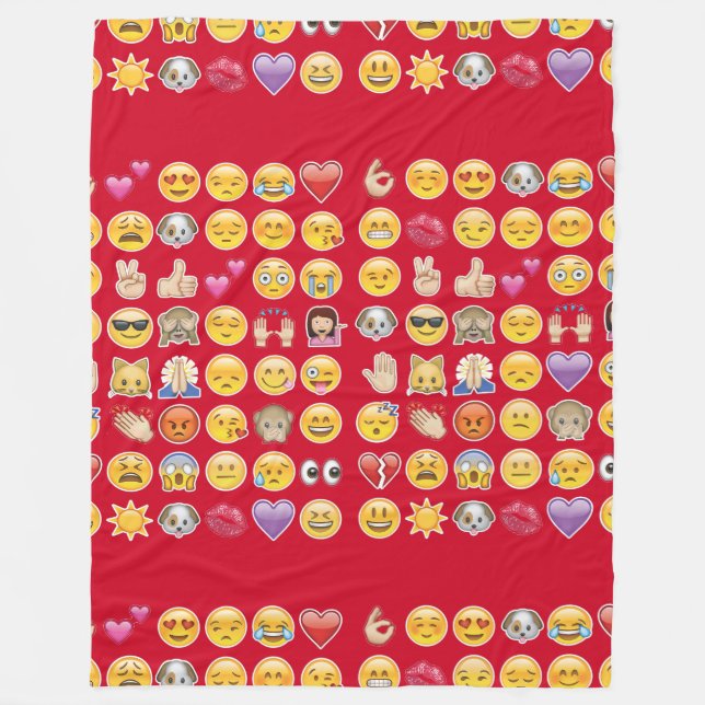 red emoji blanket (Front)
