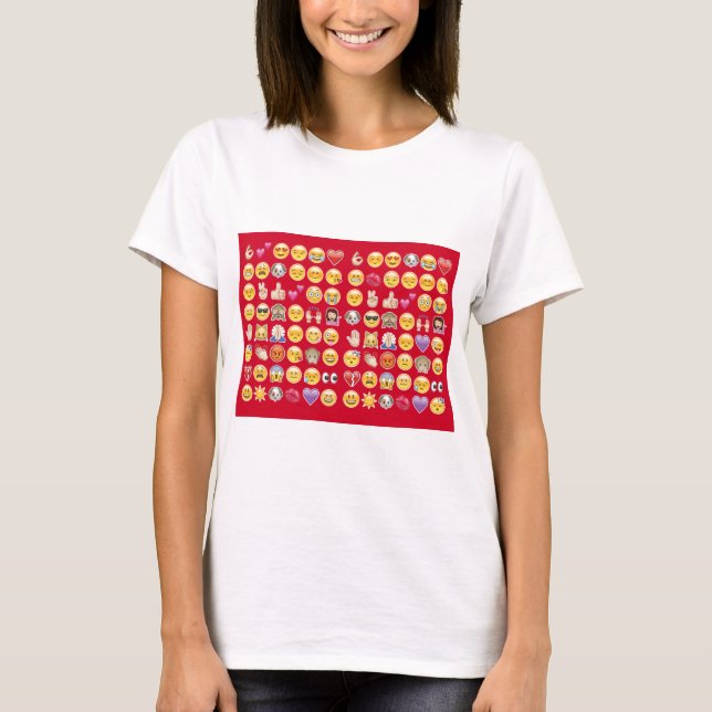 red emoji T-Shirt (Front)