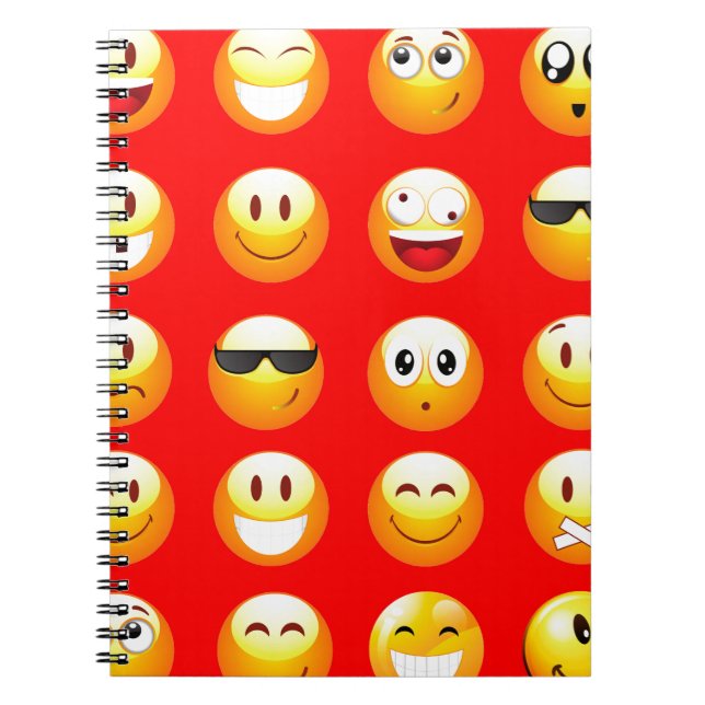 red emojis notebook (Front)