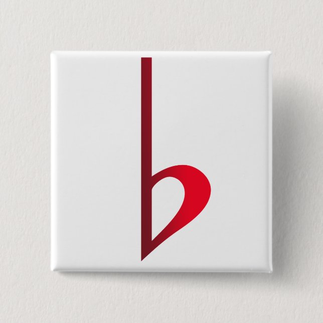 Red Enamel Lapel Pin (Front)