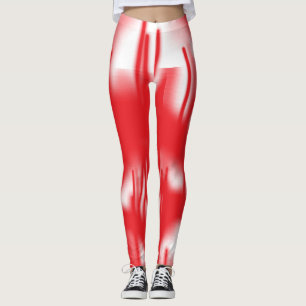 Red Energy Abstract Luxe Leggings