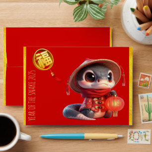Red Envelope Baby Snake Chinese New Year RE2