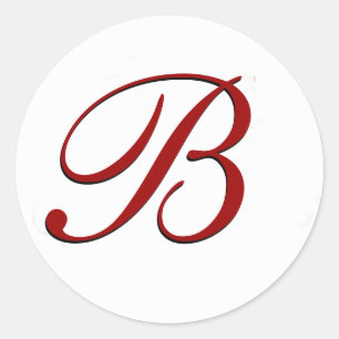 Red Envelope Seal with Monogram