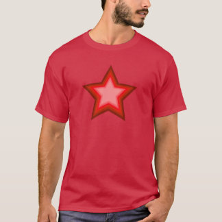 Red Essence Five Pointed Star - Seven Levels T-Shirt