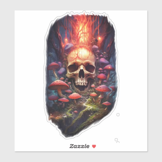 Red Ether Mushroom Skull  (Sheet)