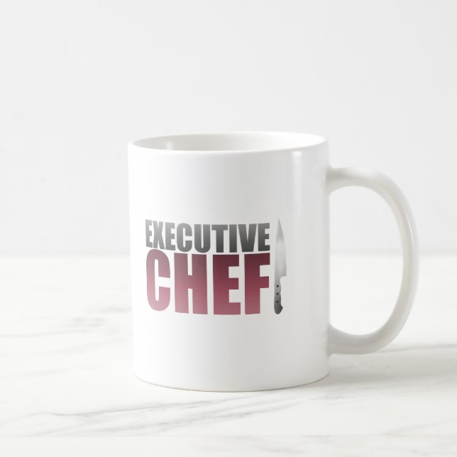 Red Executive Chef Coffee Mug (Right)