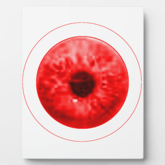 Red Eye Eyeball jGibney The MUSEUM Artist Serie Plaque