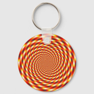 Red Eye - Fractal Key Ring