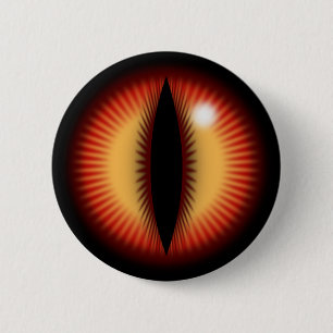 Red eye of a dragon 6 cm round badge