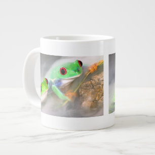 Red Eye Treefrog in the mist, Agalychinis 2 Large Coffee Mug