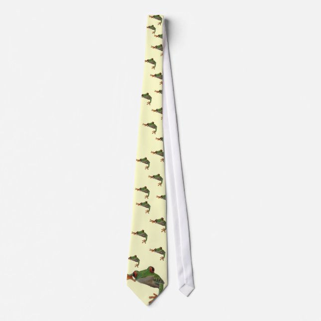 Red Eyed Green Frog Tie (Front)