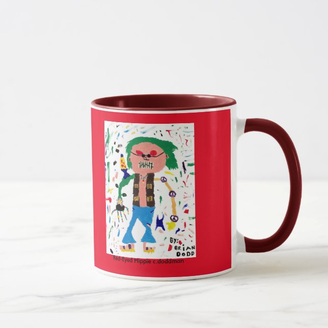 Red Eyed Hippie Mug (Right)