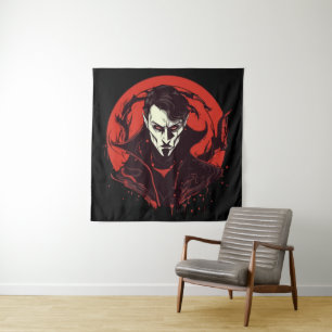 Red-Eyed Horror Tapestry